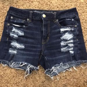 American Eagle distressed shorts